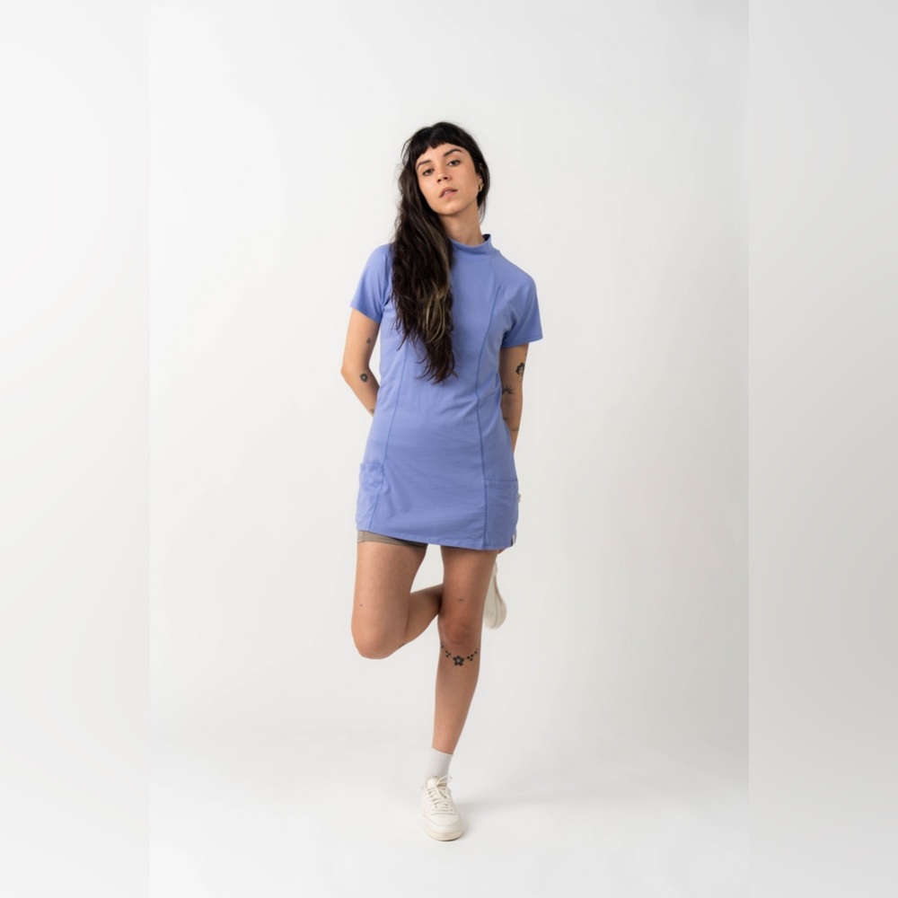 Sierra Madre Mock Neck Dress in Lavender Size L